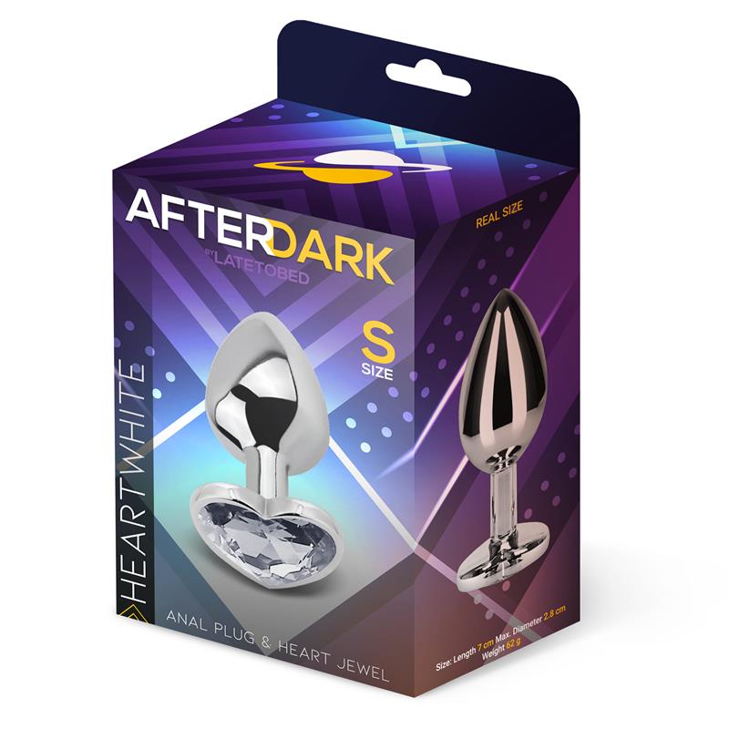 ANALNI ČEP After Dark Heart White (S) - Slika 7