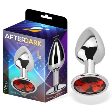 ANALNI ČEP After Dark Red Ruby (L)