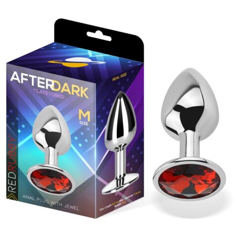 ANALNI ČEP After Dark Red Ruby (M)