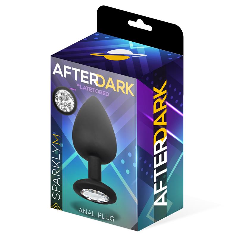 ANALNI ČEP After Dark Sparkly Black (M) - Slika 3