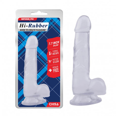 DILDO Chisa Hi-Rubber Clear 7,7''