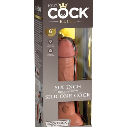 DILDO King Cock Elite Dual Density 6 Tan
