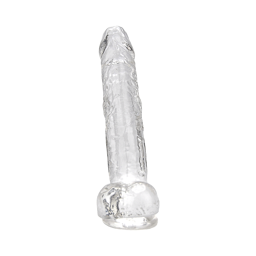 DILDO Loving Joy With Balls Clear 8'' - Slika 2