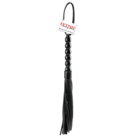 BIČ FF Beaded Cat-O-Nine Tails Black