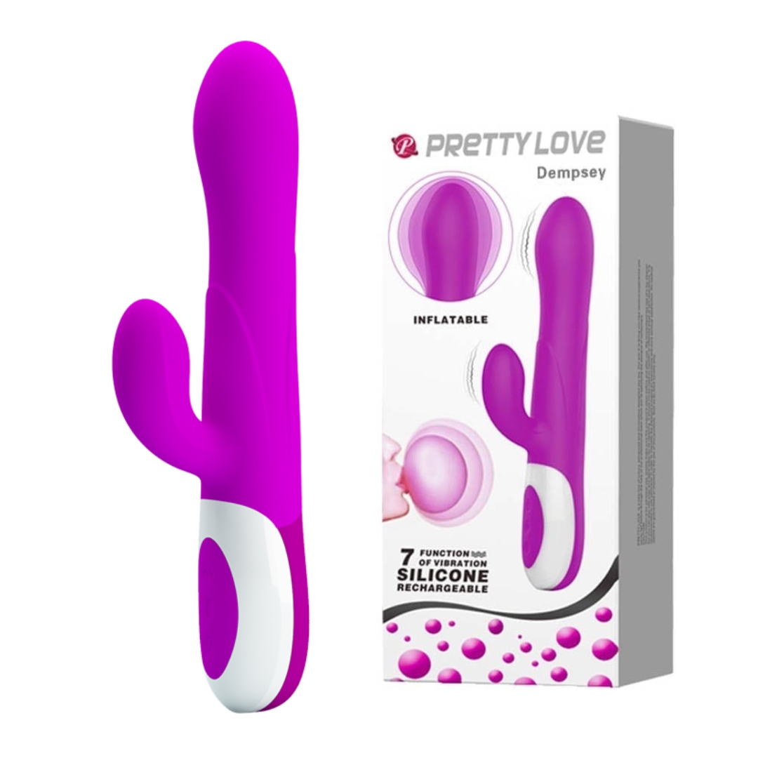 VIBRATOR NA NAPUHAVANJE RABBIT Pretty Love Dempsey - Slika 2