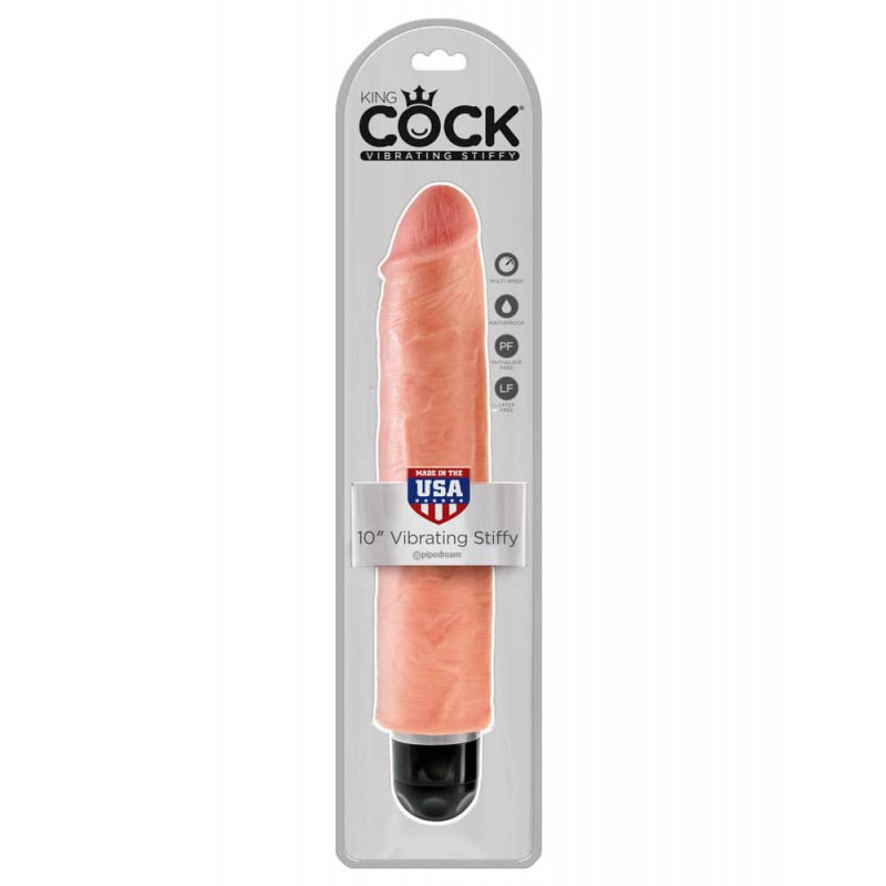 VIBRACIJSKI PENIS King Cock Stiffy 10"