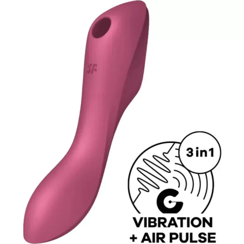 STIMULATOR KLITORISA Satisfyer Curvy Trinity 3 Red