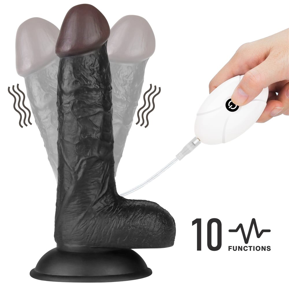 STRAP-ON Lovetoy Ingen Vibrating Easy Black 7'' - Slika 3