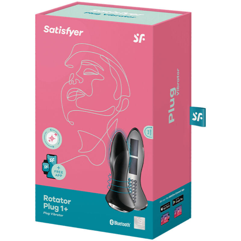 VIBRIRAJUĆI ANALNI ČEP Satisfyer Rotator 1+ Black - Slika 2