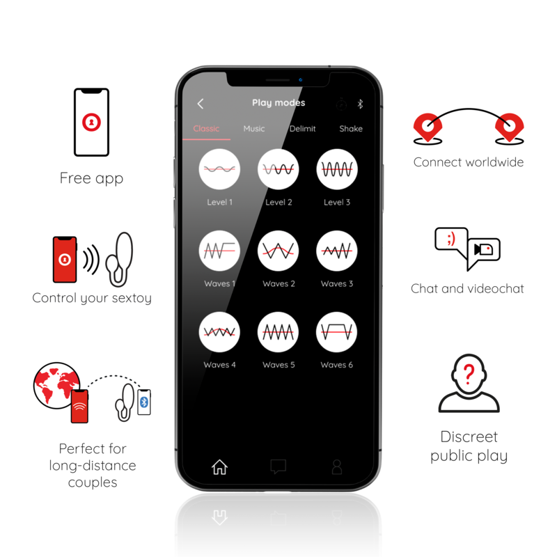 VIBRACIJSKO JAJE Oninder Denver Pink App - Slika 6