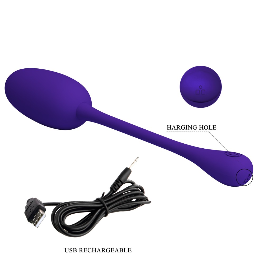 VIBRACIJSKO JAJE Pretty Love Knucker Purple - Slika 9