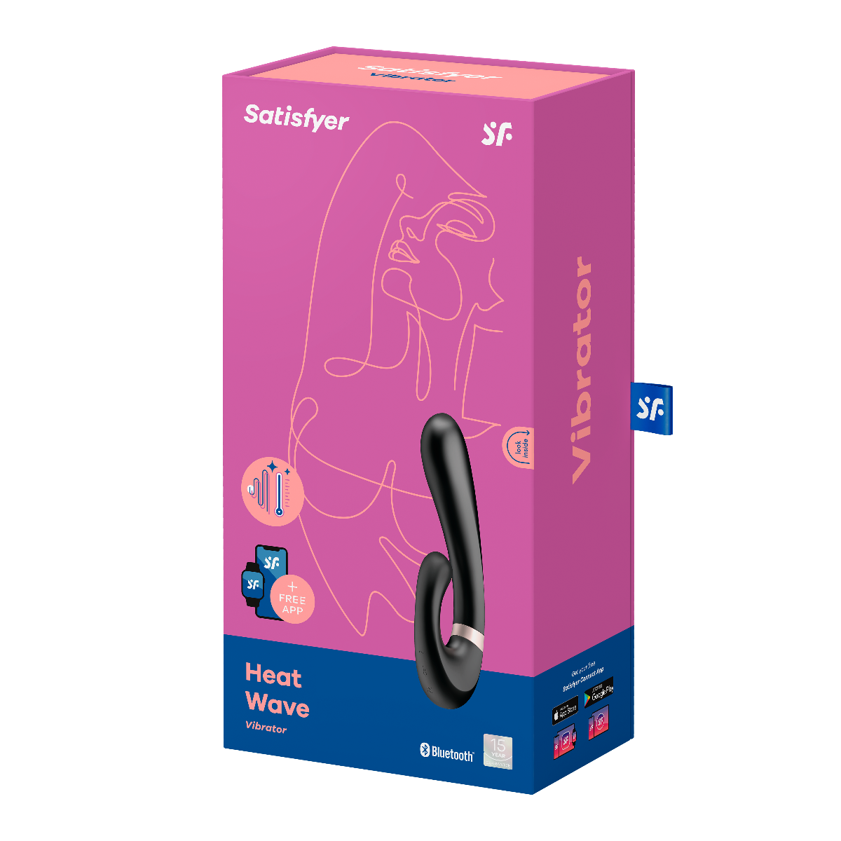 VIBRATOR Satisfyer Heat Wave Connect App Black - Slika 2