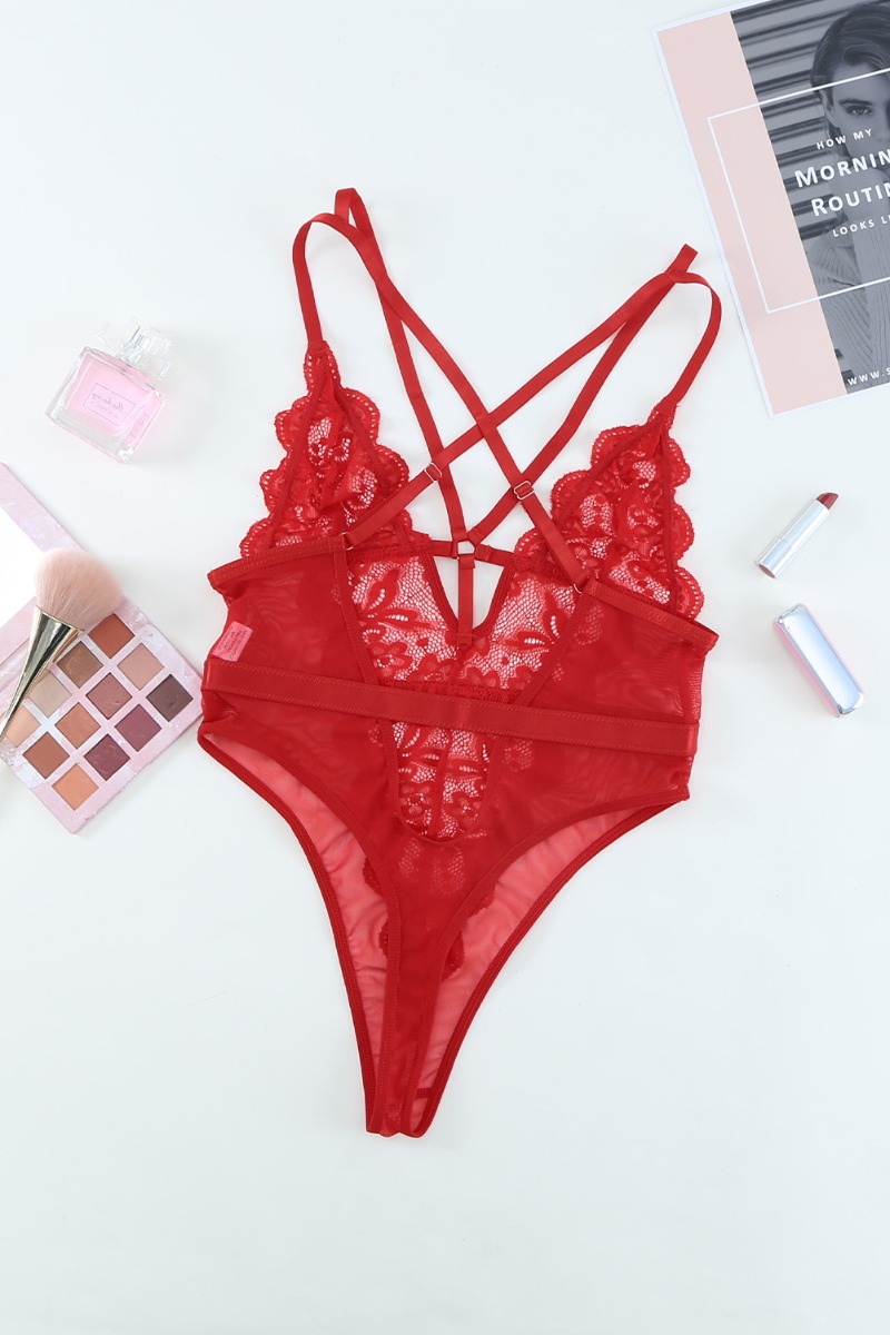 BODY Winona Red-rdeča-L - Slika 8
