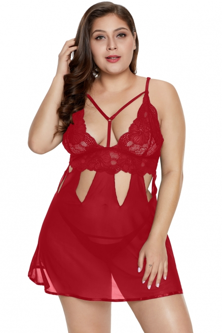 NEGLIŽE Esther-crvena-3XL