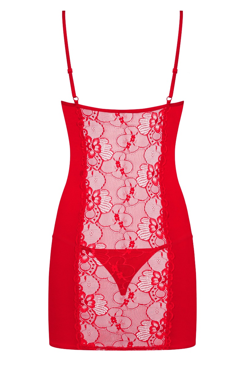NEGLIŽE Obsessive Heartina Red-crvena-L/XL - Slika 4