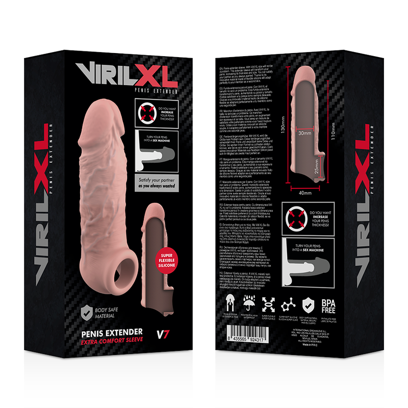 PRODUŽIVAČ ZA PENIS VirilXL Extra Comfort V7 Flesh - Slika 2