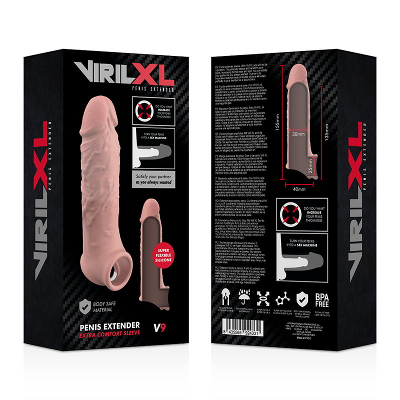 PRODUŽIVAČ ZA PENIS VirilXL Extra Comfort V9 Flesh - Slika 2