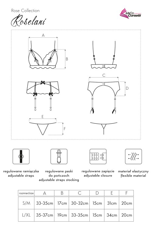 KOMPLET Livia Roselani-crna-S/M - Slika 2